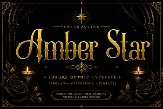 Amber Star Font